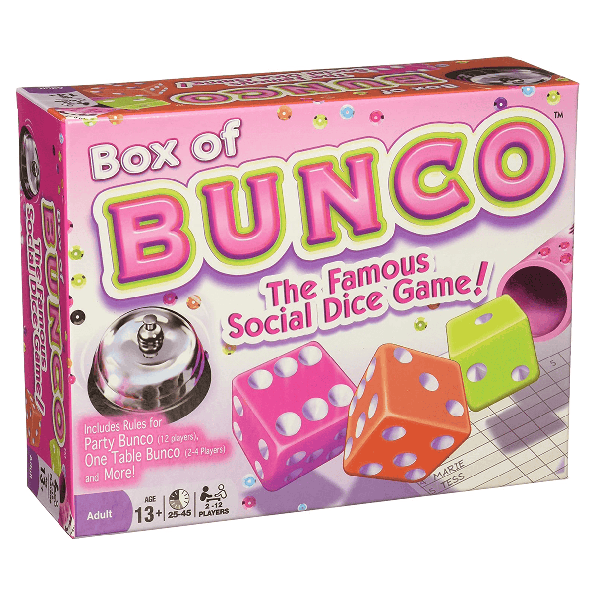  Continuum Games - Caja de juego Bunco, dados