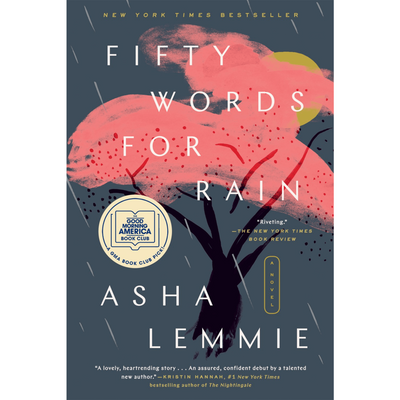 Cover of "Fifty words for rain" by Asha Lemmie. 