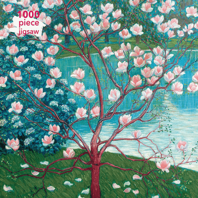 Wilhelm list's painting "Magnolia tree" as a 1000 piece adult jigsaw puzzle.