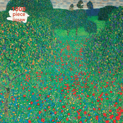 Gustav Klimt's 1000 piece adult jigsaw puzzle, "Poppy field."