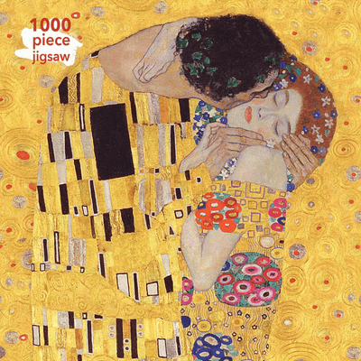 Gustav Klimt's 1000 piece adult jigsaw puzzle, "The kiss."