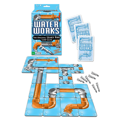 Cover of "Water Works: The Original Leaky Pipe Card Game."