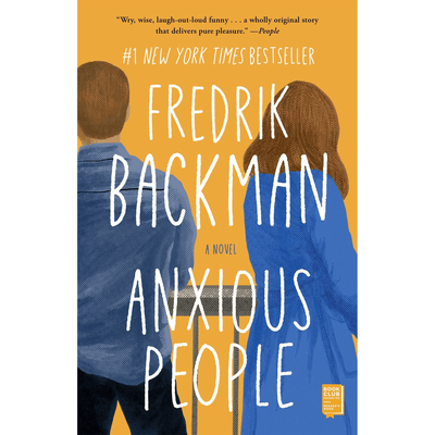 Cover of "Anxious People" by Fredrik Backman.