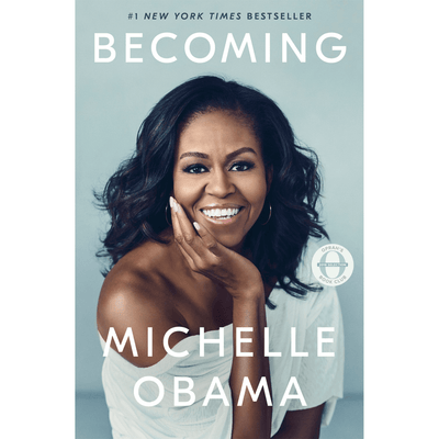 Cover of "Becoming" by Michelle Obama.