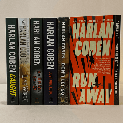 Author "Harlan Coben" series of thriller books.
