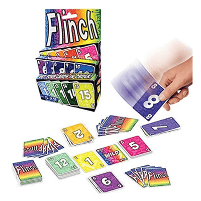 Box of  "Flinch" card game.