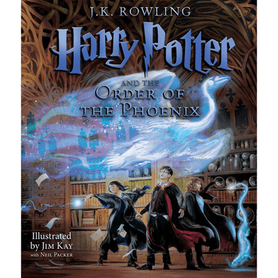 Cover of "Harry Potter and the Order of the Phoenix" illustrated by Jim Kay with Neil Packer, written by J.K. Rowling