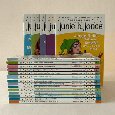 Covers of Barbara Park's "Junie B. Jones" series.