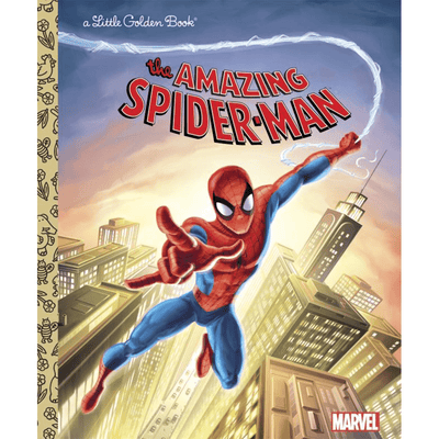 Cover of a Little Golden Book "The Amazing Spider-Man" by Marvel.