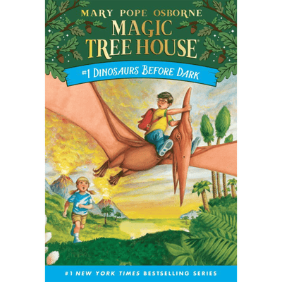 Cover of "The Magic Tree House-#1 Dinosaurs Before Dark" Series by Mary Pope Osborne.