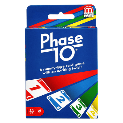 Cover of "Phase 10" card game.