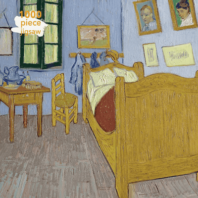Vincent can goghs painting "Bedroom at Arles" as a 1000 piece adult jigsaw puzzle. 