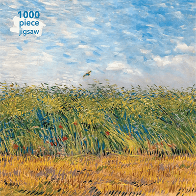 Vincent can goghs painting "Wheat field with a lark" as a 1000 piece adult jigsaw puzzle. 