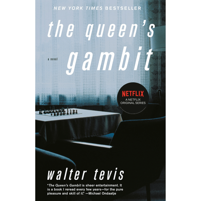 Cover of "The Queen's Gambit" by Walter Tevis.
