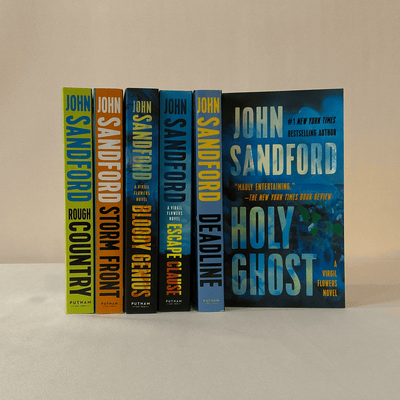 Covers of "The Virgil Flowers Series" by John Sandford.