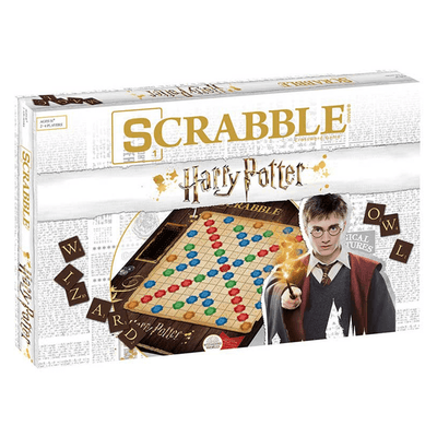 Harry Potter themed edition of Scrabble. For 2 to 4 players ages 11 and up.