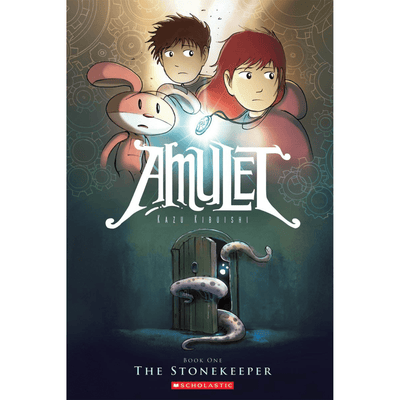 Cover of "Amulet-The Stonekeeper", book one by Kazu Kibuishi.